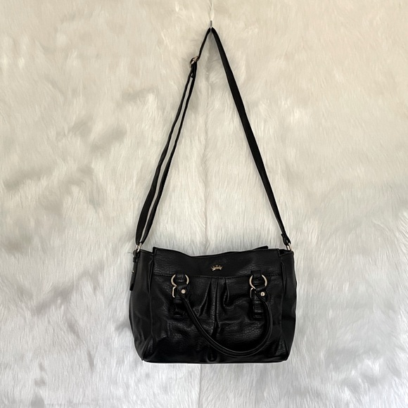 JUICY COUTURE Black adjustable Crossbody/shoulder Bag and bag charm NWOT - Picture 5 of 13